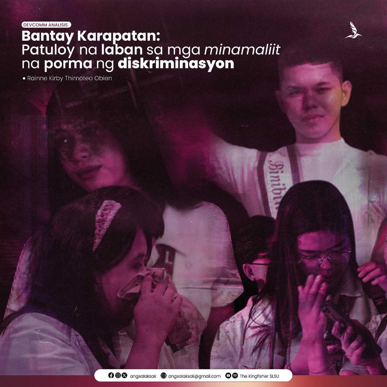 Bantay Karapatan: Patuloy na laban sa mga minamaliit na porma ng diskriminasyon